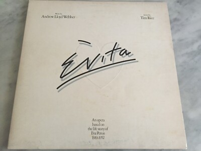 33 GIRI OST ''EVITA'' ANDREW LLOYD WEBBER 2 LP G/FOLD MINT ORIGINAL ITALIA 1976