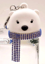 Bath  Body Works POLAR BEAR WITH GEM SCARF Pocket Bac Holder Keychain