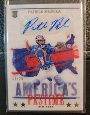 Patrick Mazeika 2022 Panini Chronicles America's Pastime Gold Auto Autograph /25