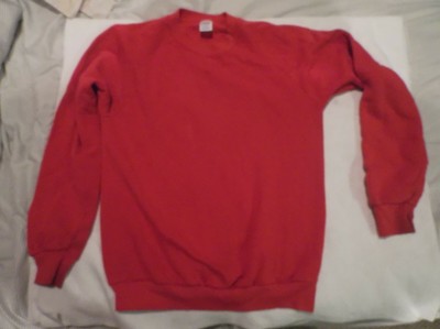 solid red sweatshirt