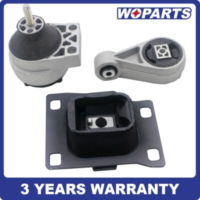 3PCS Engine Motor AND Trans Mount Set Fit for 2000-2004 Ford Focus 2.0L DOHC