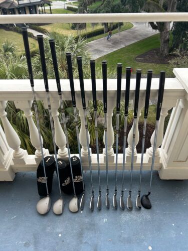 Knight TFX Tour 15-piece iron Golf Set WOODS, IRONS, PUTTER & HEAD COVERS RH VGC