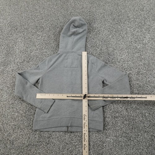 Abercrombie Kids Sweater Girls Small Gray Pink Casual Outdoor Hoodie Sweatshirt - Picture 10 of 14