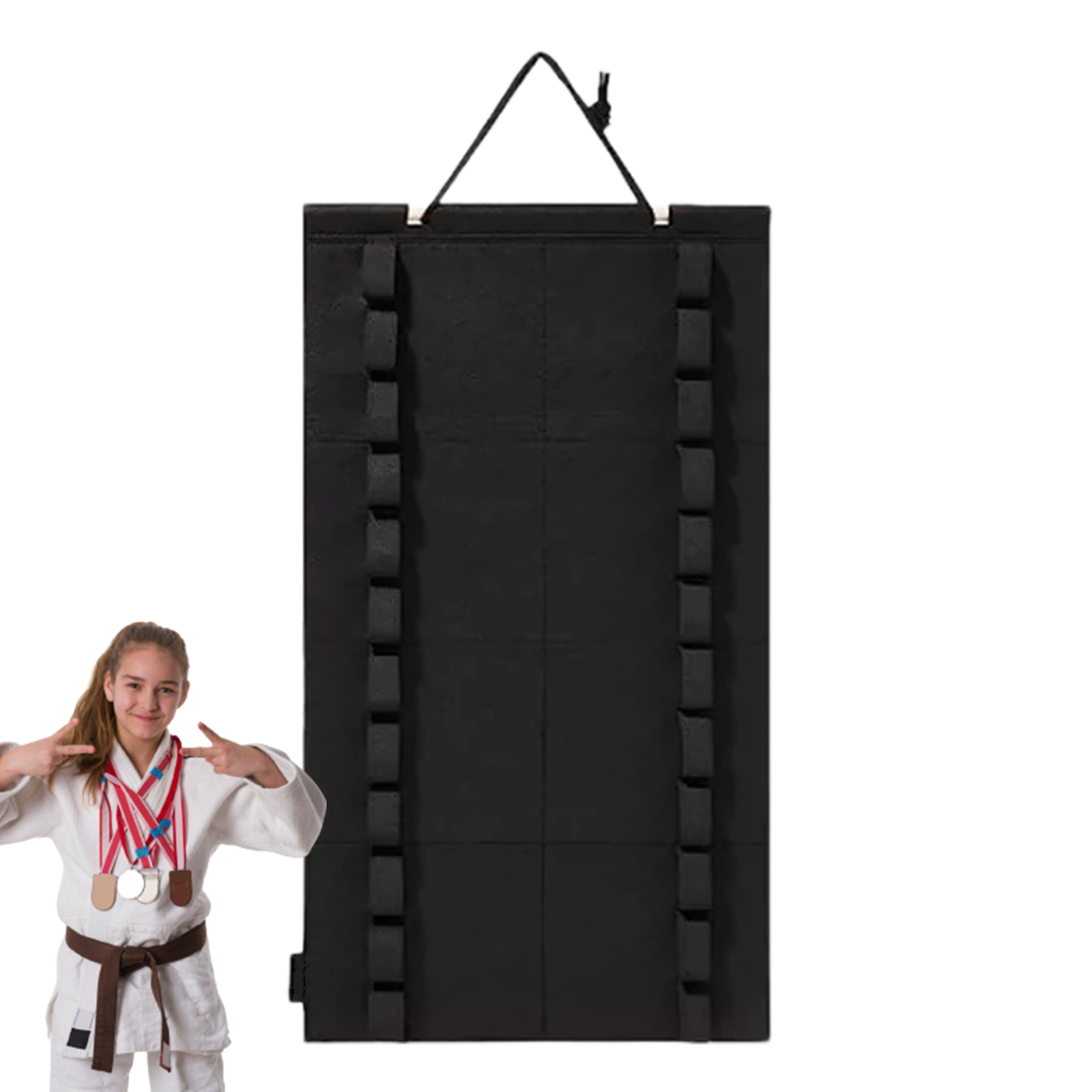Karate Belt Display Rack for 12 Belts Wall Mounted Organizer Holder