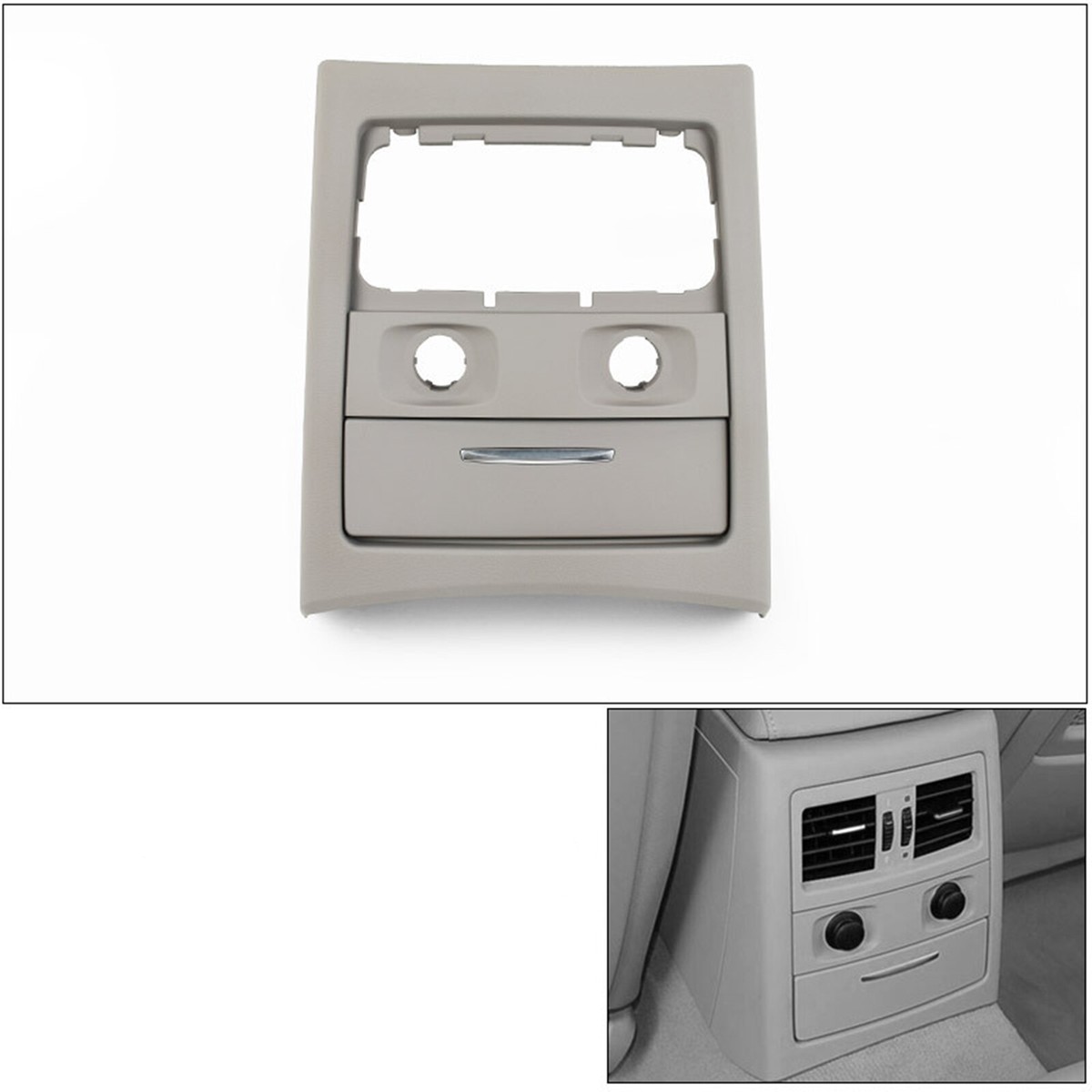 grey bmw e90 rear ashtray cigarette plugs For 05-12 BMW 3 Series E90 Gray Rear A/C Air Outlet Vent Trim W/ Ashtray  Cover