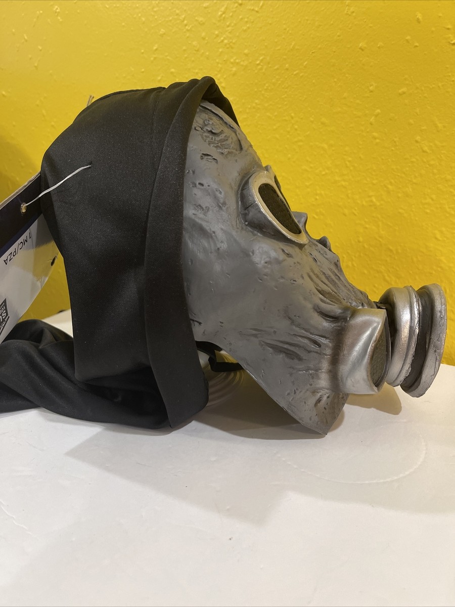 Amscan Zombie Gasmaske Aus Latex – Gruselaccessoire Für Halloween & Kostümpartys, In Grau/Schwarz