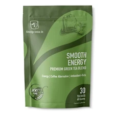 Organic Jasmine Green Tea Unsweetened Lightly Caffeinated Antioxidant Rich 30 ct