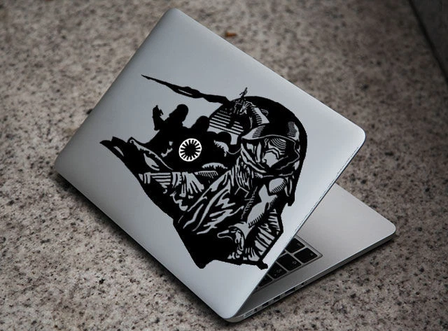 Black Star Wars Bad Guy Kylo Ren Decal Sticker for Macbook Air / Pro 13" 15" 17" - Image 2 of 2
