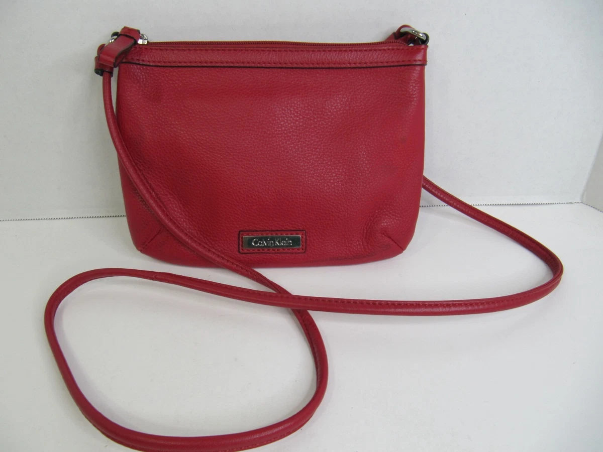 calvin klein red crossbody bag