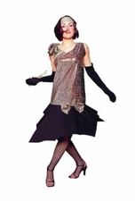 RG Costumes Women's Rag Time Flapper, Gold, One Size