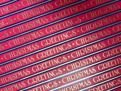 10x Vintage Retro Christmas Wrapping Paper Festive Mixed Designs Unused NOS Lot - Picture 10 of 14