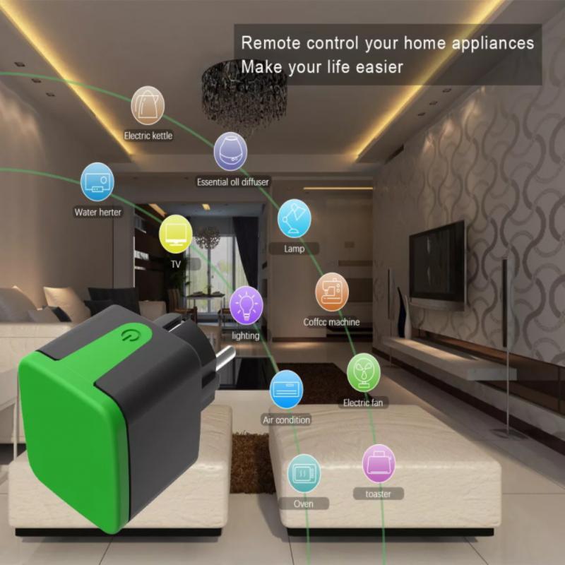 Wifi Tuya Smart Outdoor Socket IP44 Waterproof Wireless Remote Control Plug EU 1