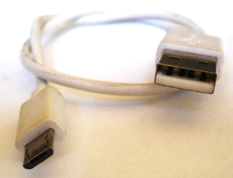 1FT USB 2.0 A Male to Micro B Male 5-pin Data Sync Charger Charging Cable Cord - Image 2 of 4