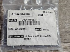 1/8 x .650 Aluminum / Steel Rivets (100) - FREE SHIPPING