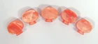 Banjo Tuner Machine Head peg  5p  Acrylic button, Amber color BR