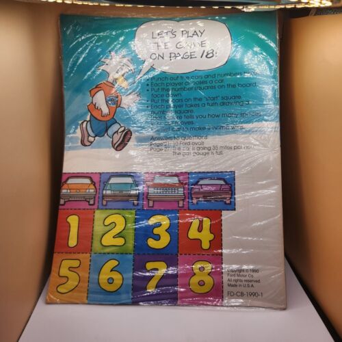 Vintage 1990s SPIKER FORD /MERCURY Car Dealership Coloring Book Sealed - Picture 2 of 3