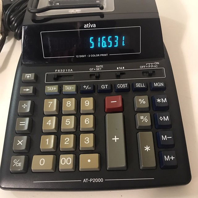 Ativa ATP6000 Printing Calculator for sale online eBay