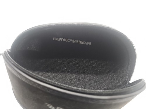 Emporio Armani Glasses Sunglasses Holder Soft Case Black Eagle Logo Designer NWT - Picture 6 of 8