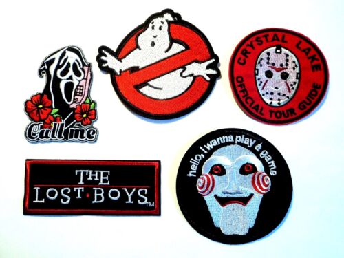 1x Horror Movies Patches Embroidered Cloth Badge Applique Iron Sew On Scream Saw - Picture 9 of 9