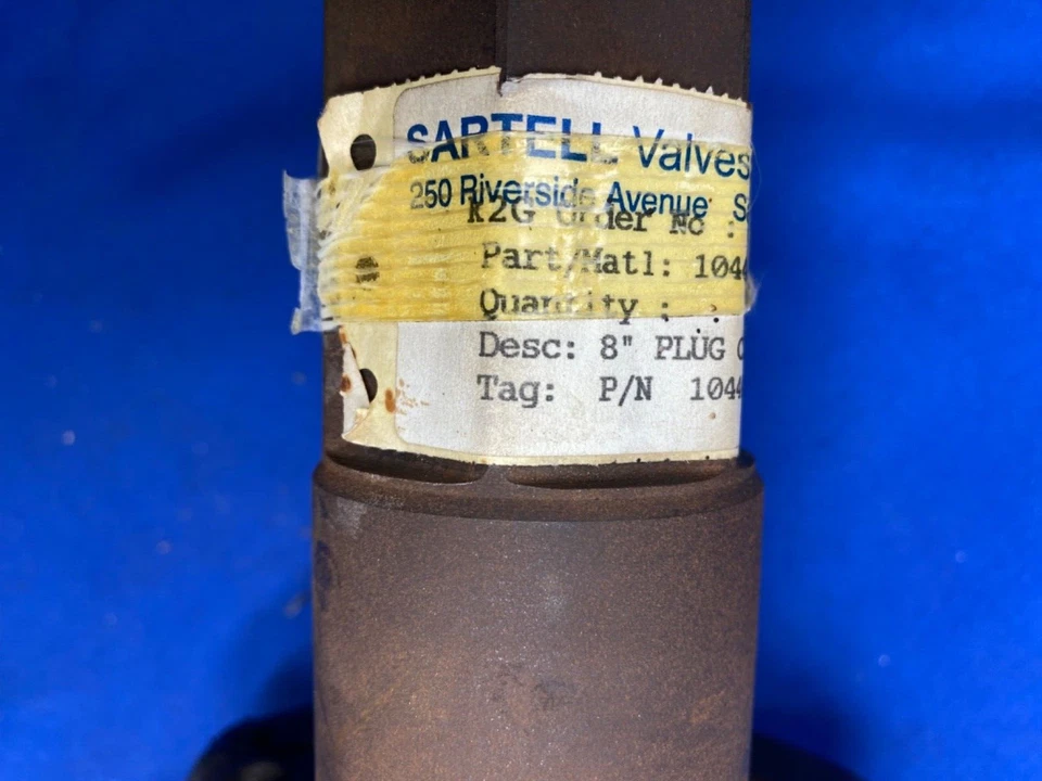 Sartell Valves 8” Plug CIIR (RS55) CI , Part Number 1044094 - Image 2 of 4
