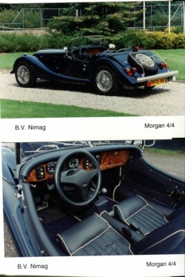 Morgan 4/4 Linkslenker - 2 original offizielle Pressefotos