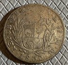1833 Peru Lima 8 Reales Silver Coin Xf