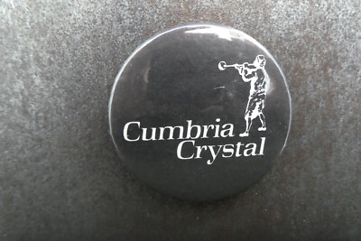 Cumbria Crystal Pin Badge Button (L43B)