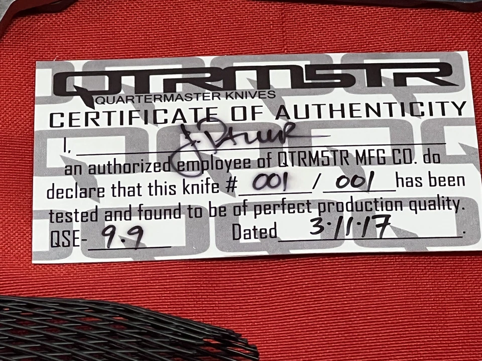 Quartermaster QSE-9.9 Folding Knife CPM-154 Titanium 001/001 -  03-11-2017 - Imagem 2 de 4