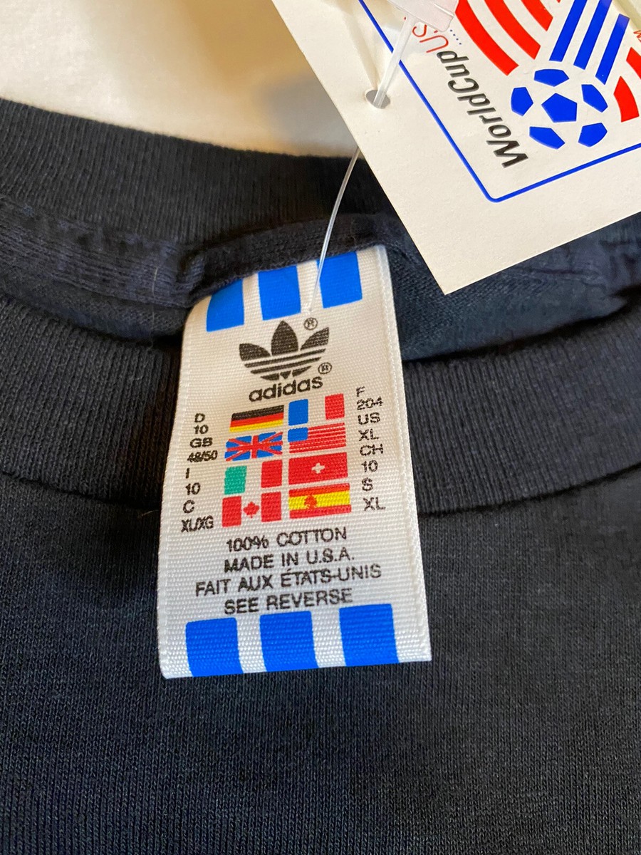 94年W杯 adidas USA製 L デッドストック 激レア 古着 90s USA製 adidas 「World Cup USA 94」 サッカー ワールド