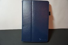 FINTIE Navy Slim Fit Folio Stand Leather Case for Amazon Kindle Fire 7" Tablet
