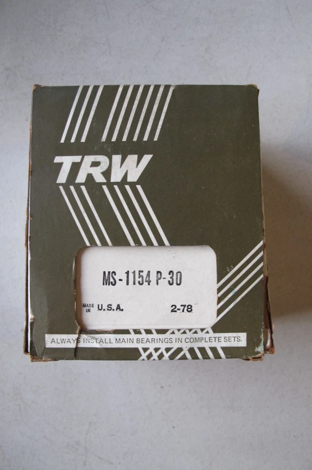 Комплект основных подшипников двигателя TRW MS-1154P-30 для Volvo 164 3,0 л 1969-1975 - Изображение 2 из 2