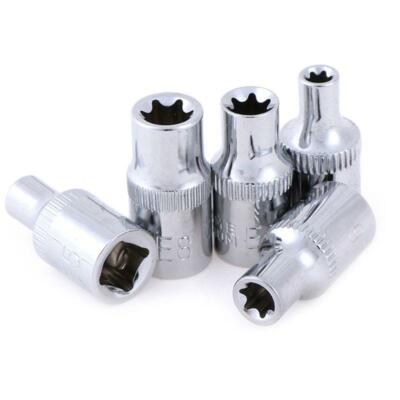 E4 E5 E6 E7 E8 Socket Wrench Torx Star Bit External Female E Socket Set 1/4 Inch