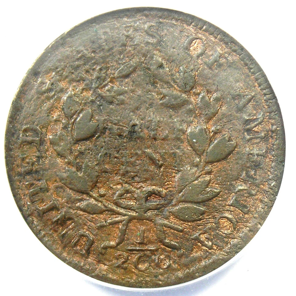 1802/0 Draped Bust Half Cent 1/2C - Certified ANACS Good 6 Details - Rare Date - Image 4 of 4