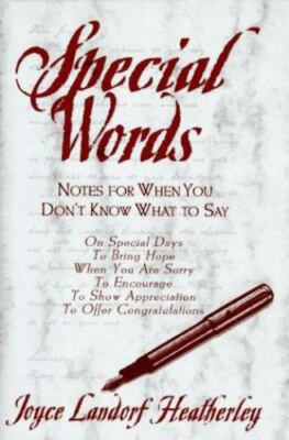 Special Words - 9780345403018, Joyce Landorf Heatherley, hardcover, new