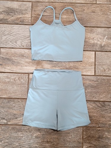 Reformation High Rise Shorts Sports Bra Set Yoga Outdoor Gym Running Hiking SzS