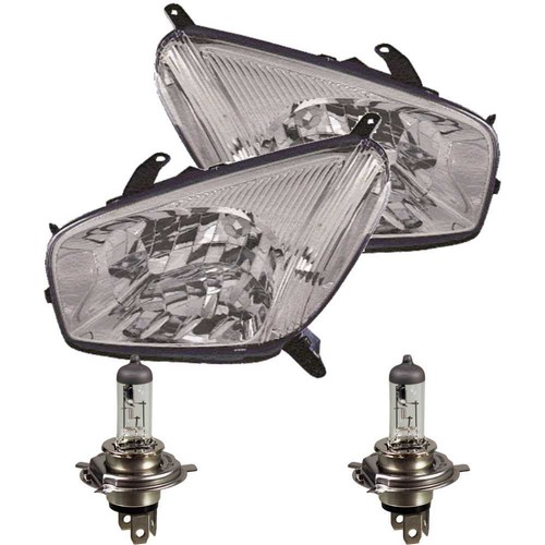 Johns Kit Phares H4 Gauche + Droit Pour Toyota Yaris P10 (04/1999-06/2003) - Avec Moteur Réglage Portée - Clignotant Intégré