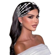 Bridal Hair Accessories Wedding Hair Pieces for Brides Rhinestone headpiece f...