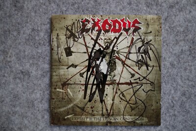 Exodus - Exhibit B - The Human Condition CD Album signed / autograph / signiert