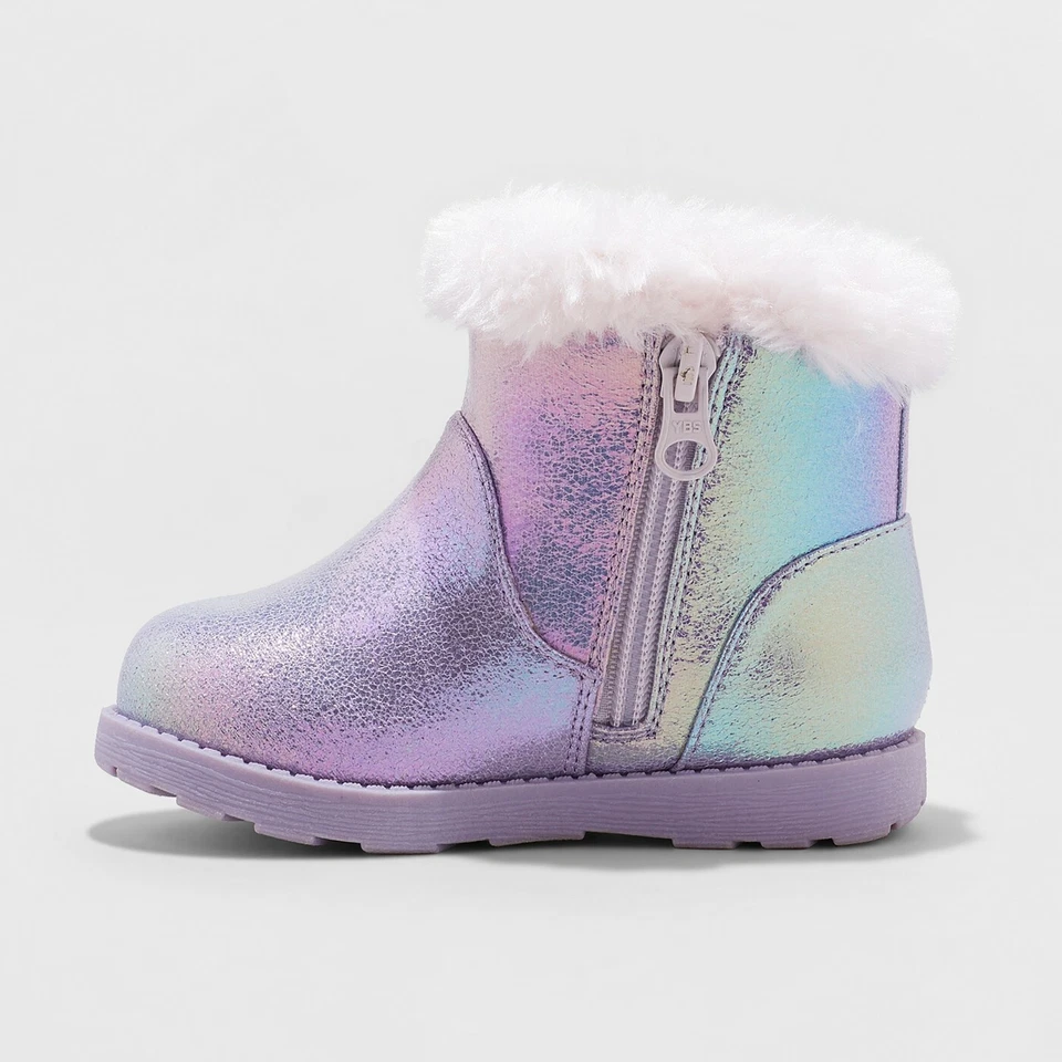 Botas de moda al tobillo de lana de orole para niñas pequeñas - Cat & Jack 4 nuevas con etiquetas Foto 2 de 3