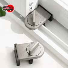 1pc No-Drill Sliding Door Lock Child Safety Anti-Fall Anti-Theft Limiter - NEW