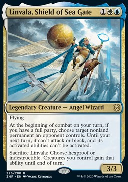 Magic/MTG Linvala, Schild von Seetor ZNR-226 Rare Deutsch Light Played