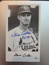 1965 St Louis Cardinals team issue Steve Carlton autograph HOF rookie