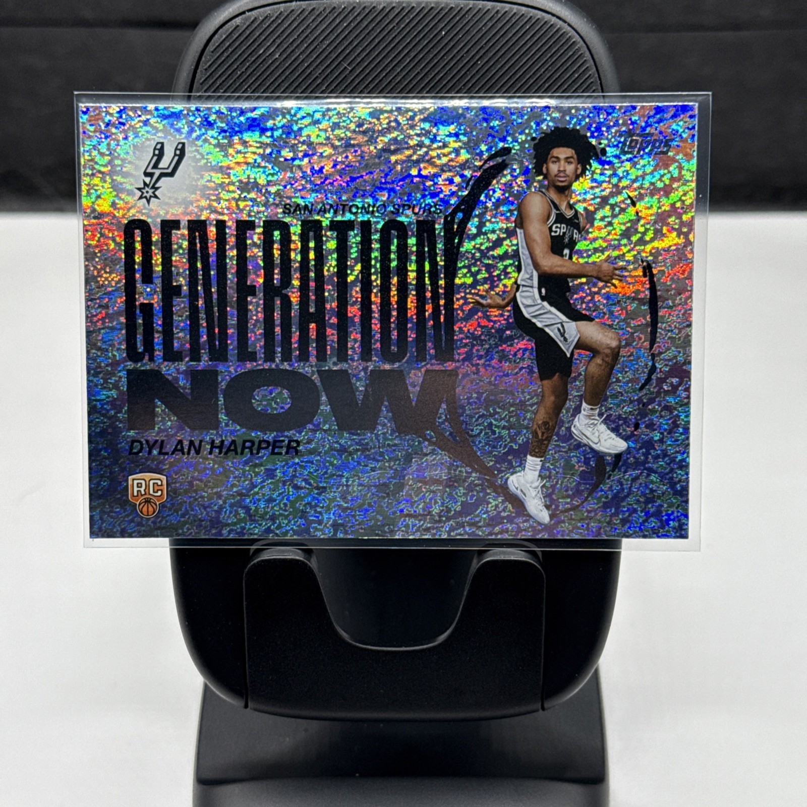 2025-26 Topps Dylan Harper Generation Now RC SP Sandglitter Foil Spurs