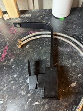Edge Matt Black Kitchen Sink Mixer Tap with Inc and Fittings