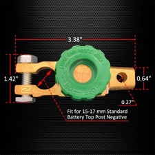 Top Post Battery Disconnect Switch 12V, Quick Disconnect Battery Cut Off Swit...