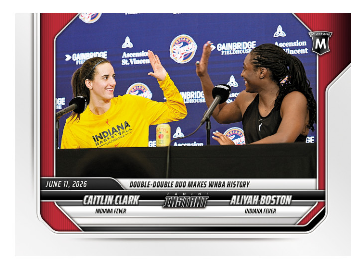 Caitlin Clark/Aliyah Boston - 2026 Panini Instant WNBA 144 Indiana Fever PRESALE