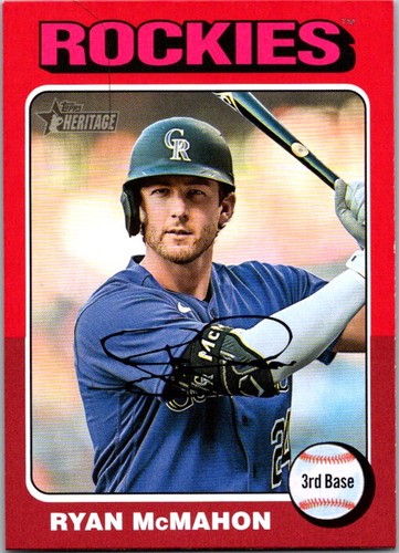 2024 Topps Heritage #12 Ryan McMahon Red Border - Picture 1 of 2
