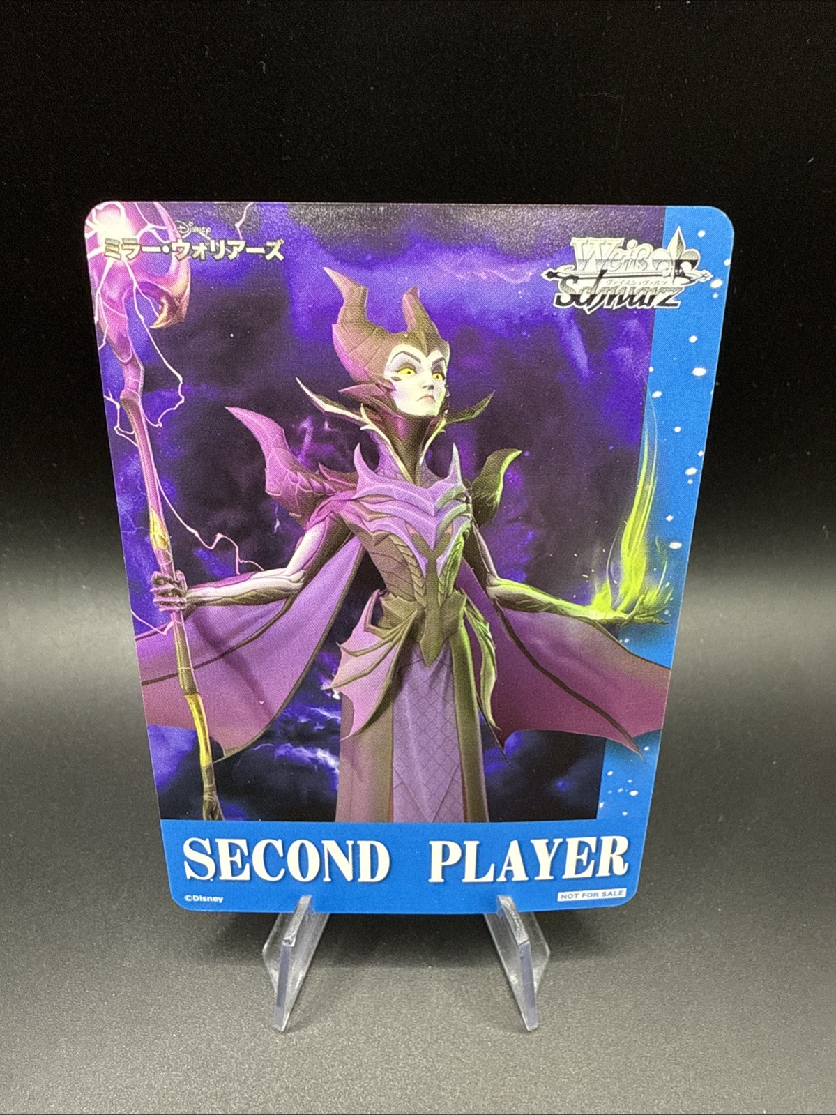 Weiss Schwarz Disney Mirror Warriors Maleficent SECOND PLAYER Promo Mirrorverse