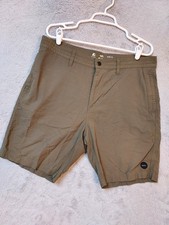 RVCA Shorts Mens 34 Hybrid Dual Purpose Trunks Swim Walk Surf Green Casual Beach
