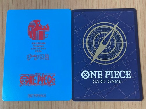 ONE PIECE Luffy Metallic Card NatsuComi 2026 & P-159 Promo Card 2PCS Set Japan - Afbeelding 4 van 4